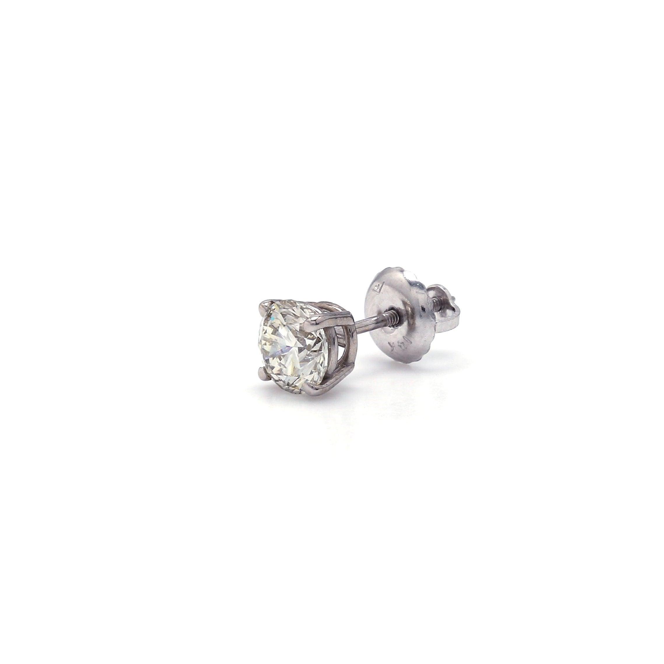 Stella Diamond Earrings - 1.00 carat Lab Grown Diamond Studs 18ct Whit –  Aristides Fine Jewels